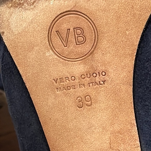 Veronica Beard Women’s Blue Suede and Black Leather Booties Size 39/9 - Picture 9 of 10